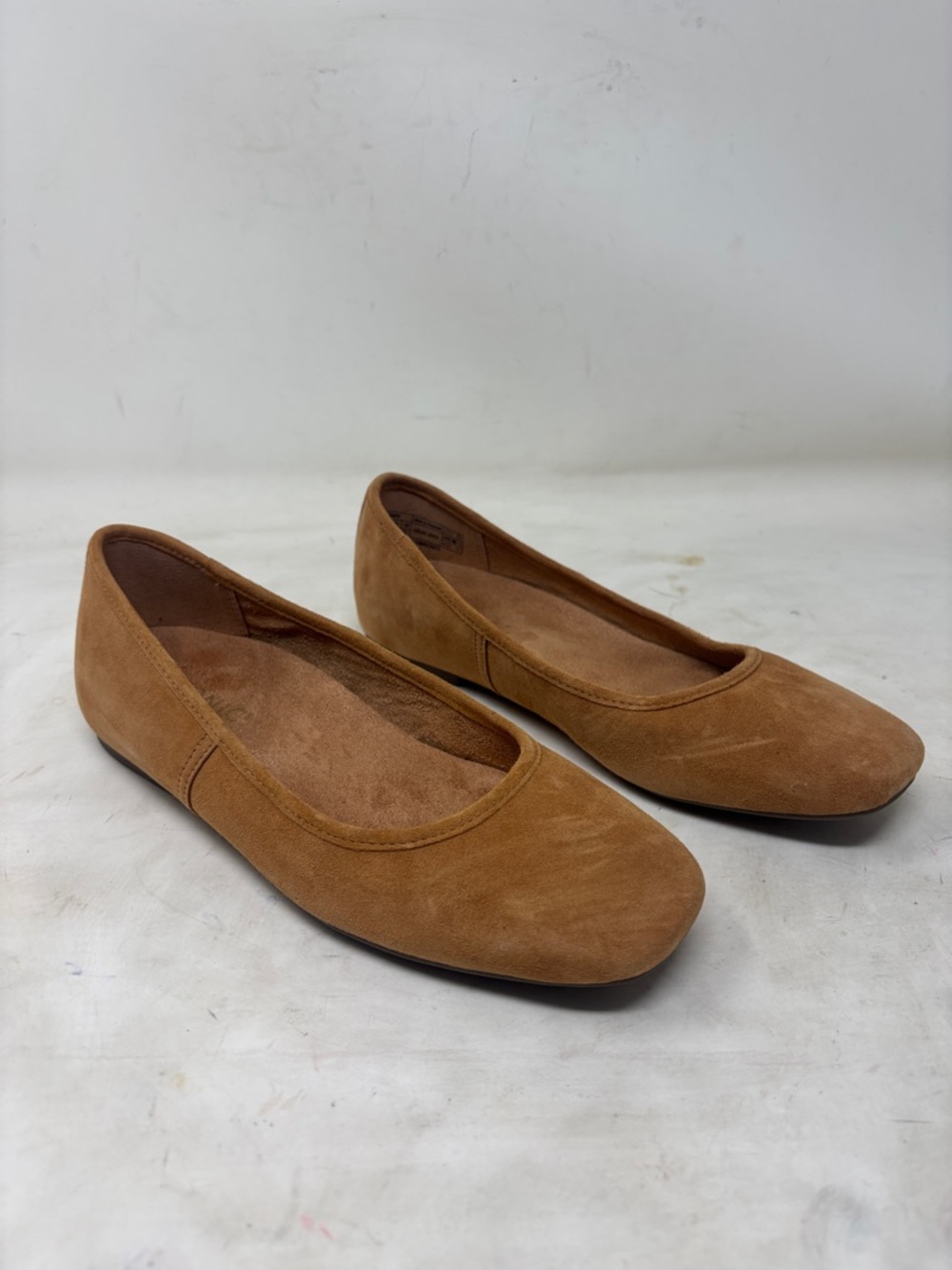 Vionic Chestnut Suede Ballet Flats